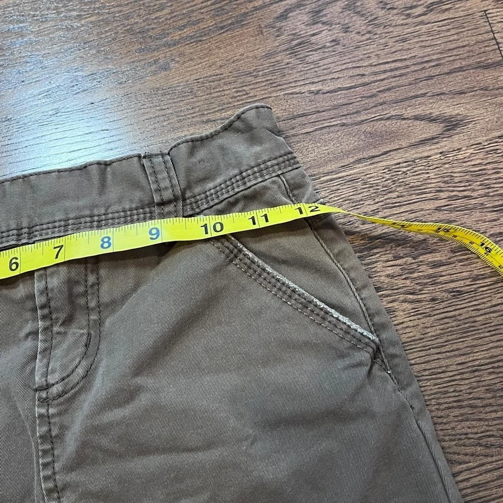 y2k KIDS girls brown cargo skort skirt size 8